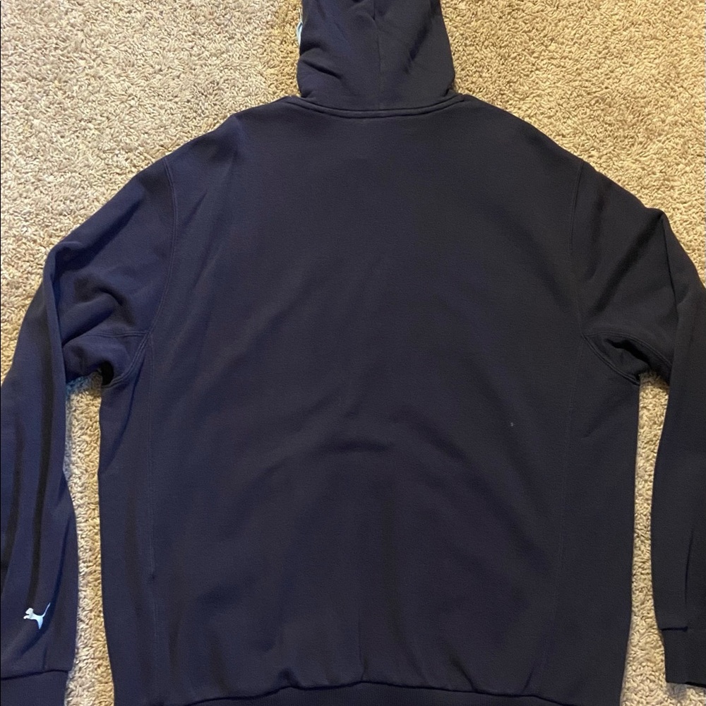 Puma Unisex Navy Hoodie Blue - Picture 4 of 4